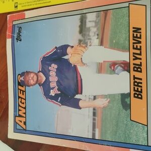 ⚾️  BERT BLYLEVEN TOPPS 1990 Folder DEADSTOCK  NVC